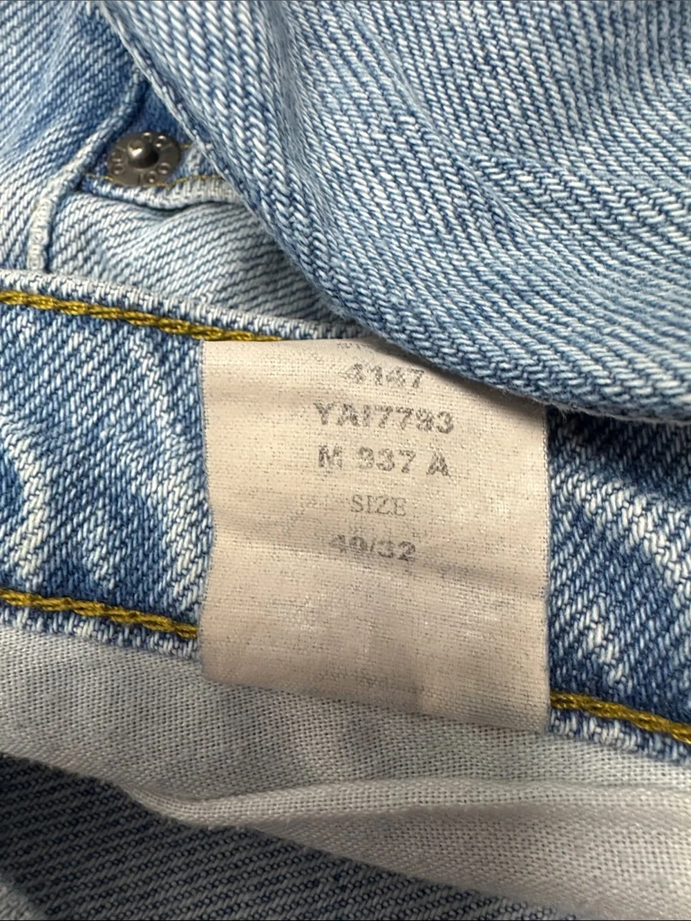 Old College Inn Light Blue Straight Leg Denim Jeans 40x32